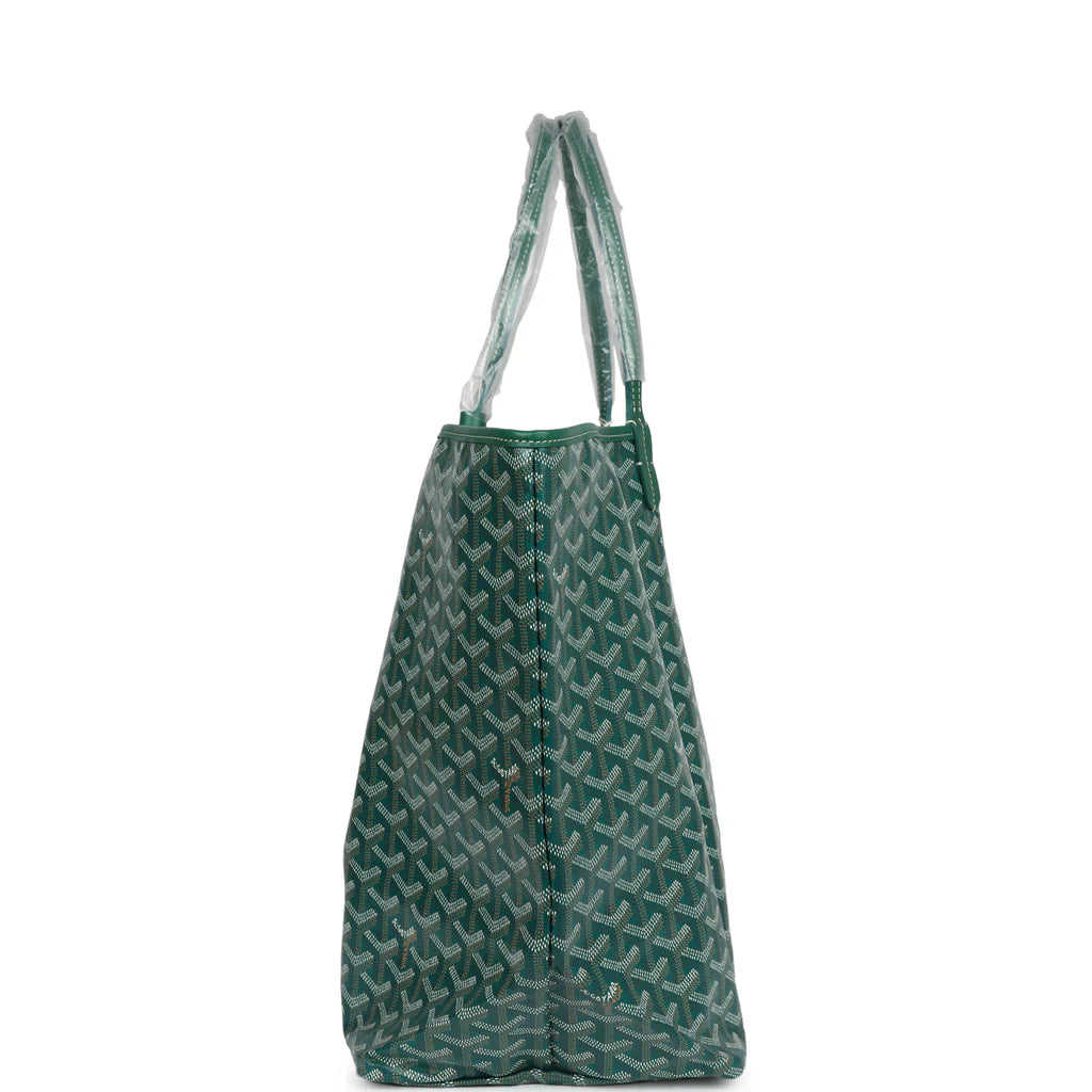 Goyard Goyardine Green St. Louis GM Tote Bag Palladium Hardware