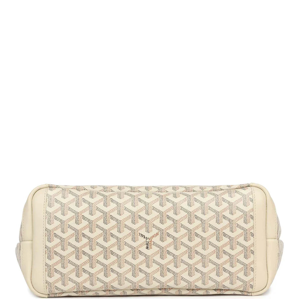 Goyard Goyardine Sand Artois PM Tote Palladium Hardware