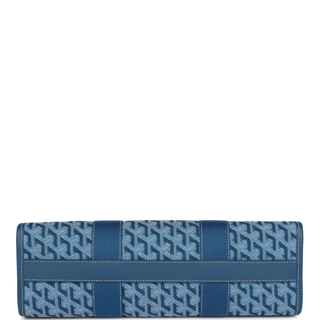 Goyard Goyardine Jacquard Ocean Blue Villette PM Bag