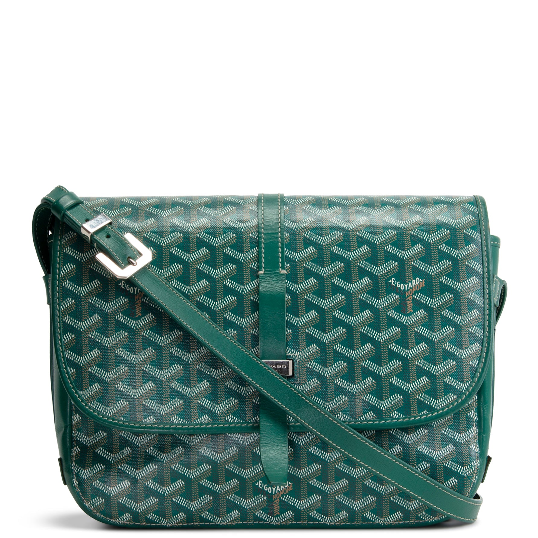 GOYARD Goyardine Belvedere Messenger MM - Green OUTLET FINAL SALE