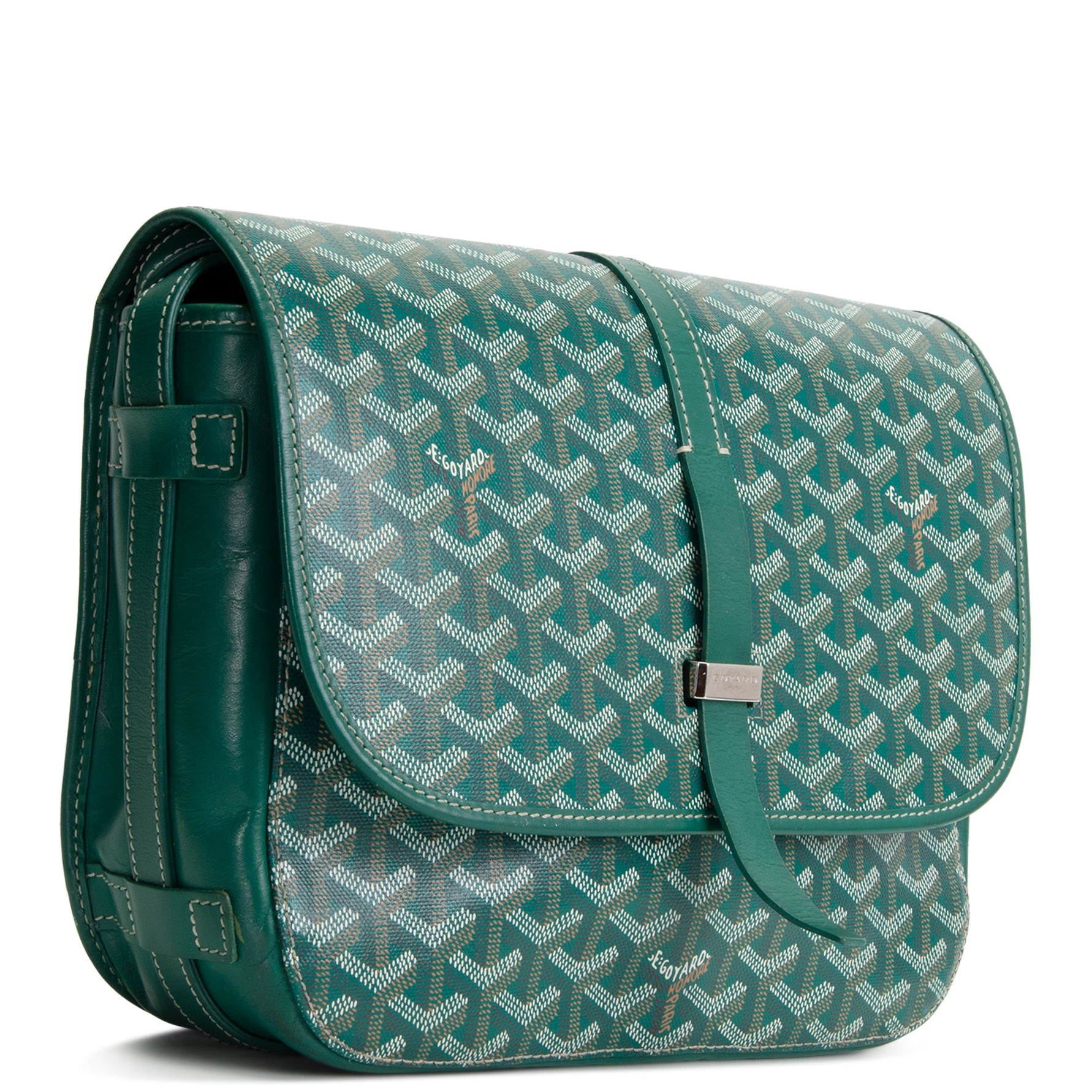 GOYARD Goyardine Belvedere Messenger MM - Green OUTLET FINAL SALE