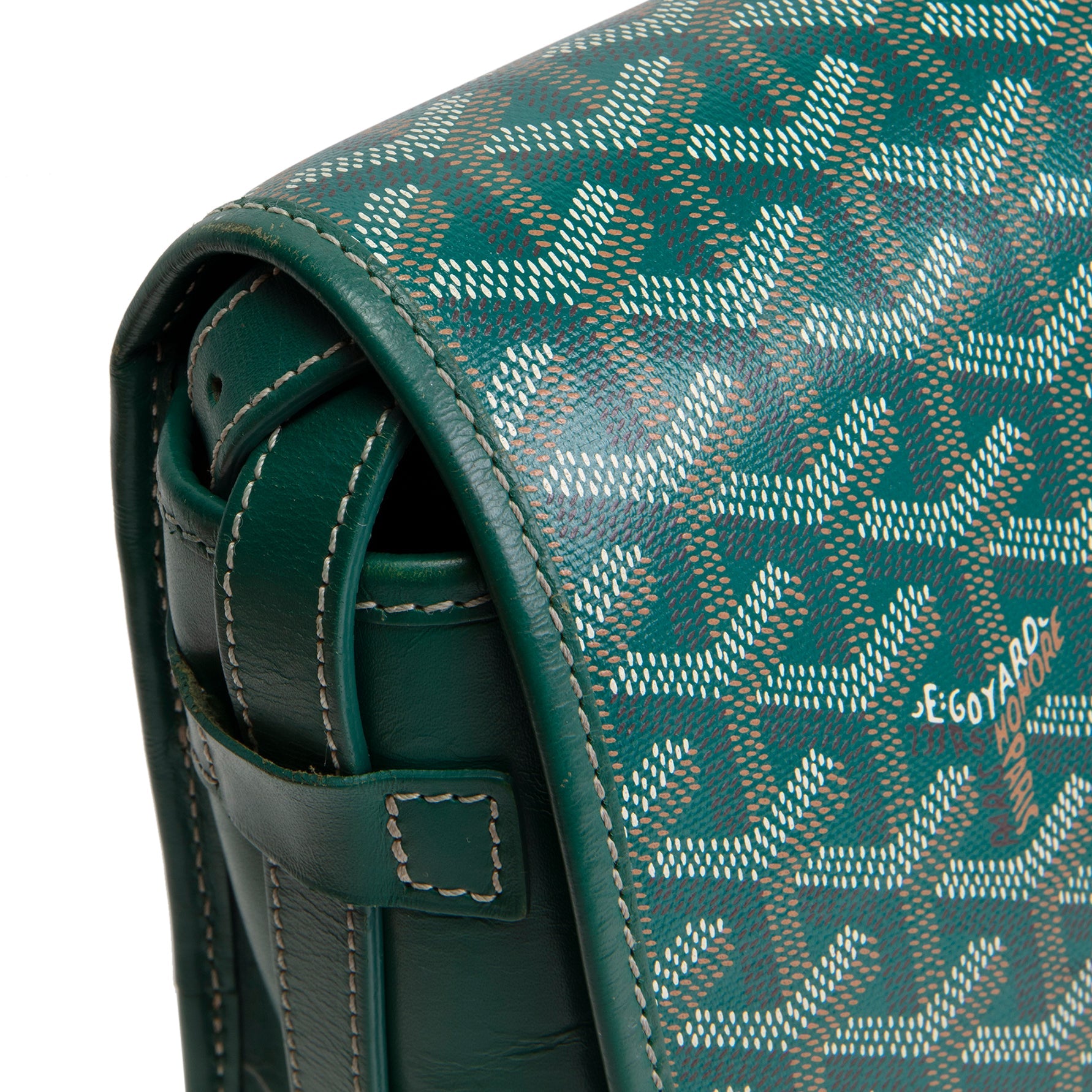 GOYARD Goyardine Belvedere Messenger MM - Green OUTLET FINAL SALE