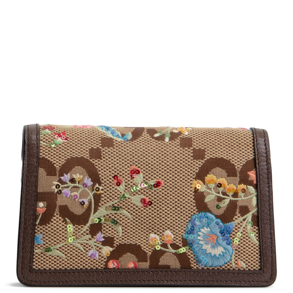 GUCCI Dionysus Super Mini Jumbo GG Canvas - Floral