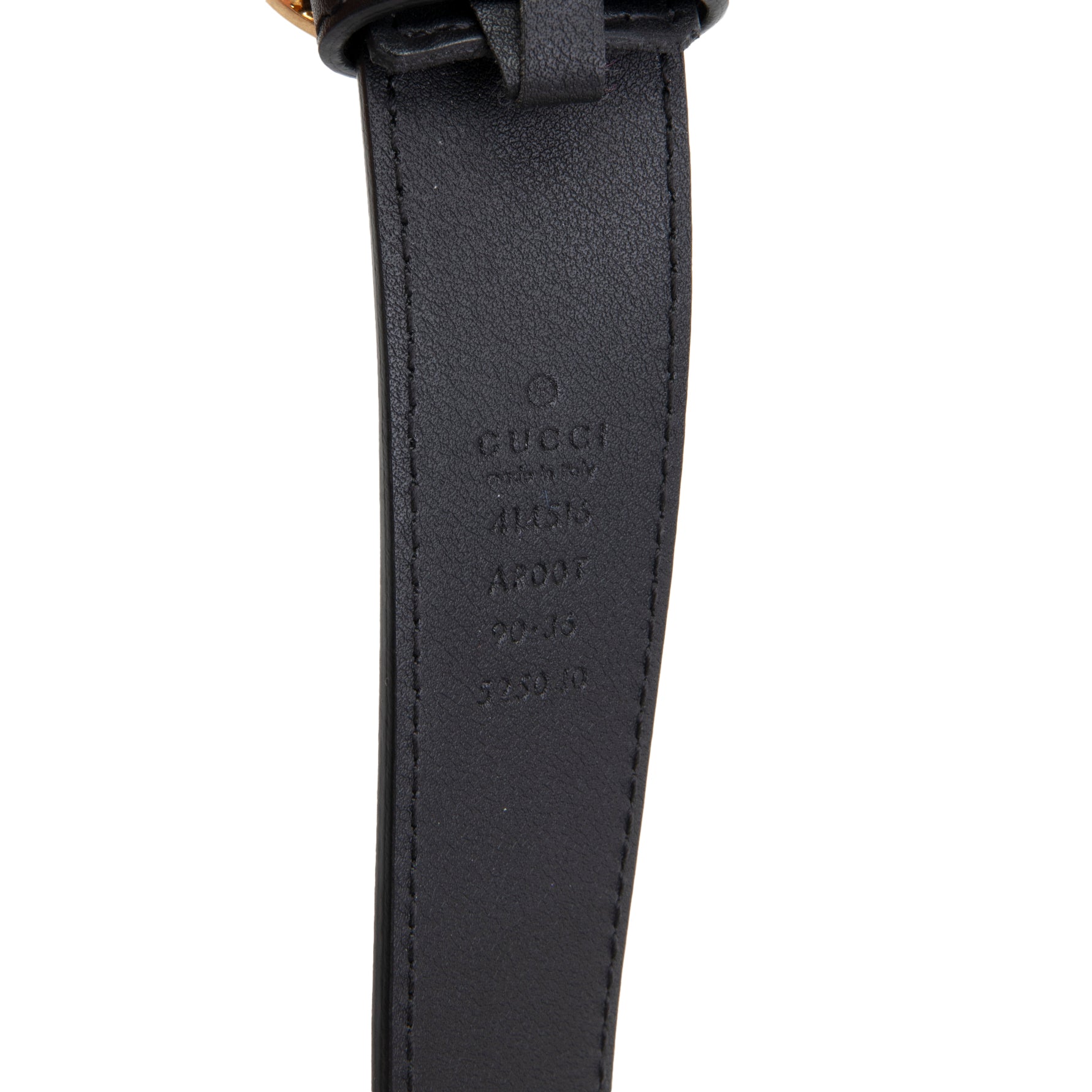 GUCCI Leather GG Marmont Belt - Black