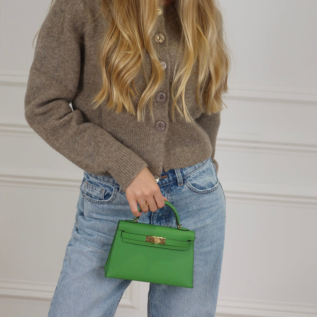 Hermès Mini Kelly - Vert Yucca Epsom | Gold Hardware