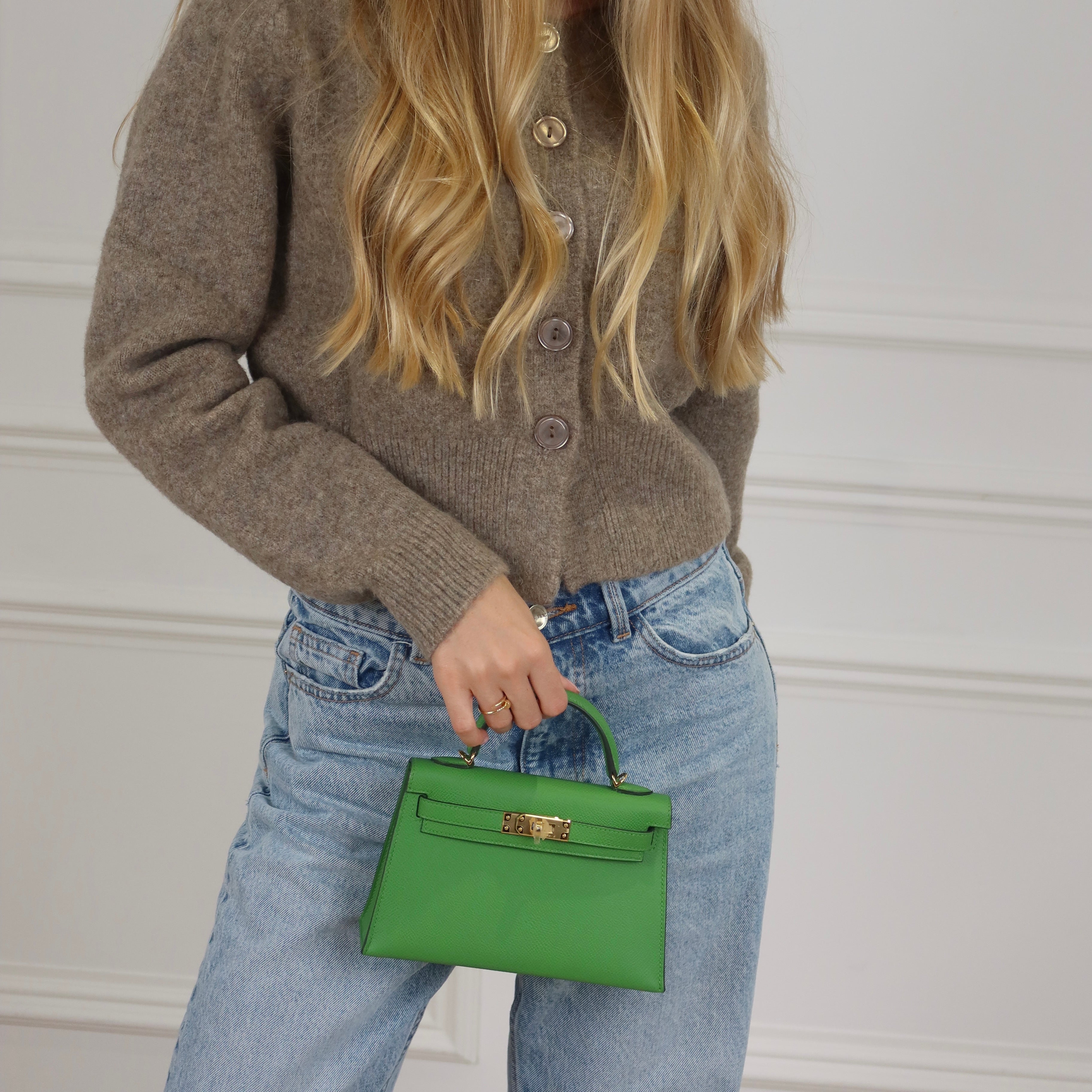 Hermès Mini Kelly - Vert Yucca Epsom | Gold Hardware