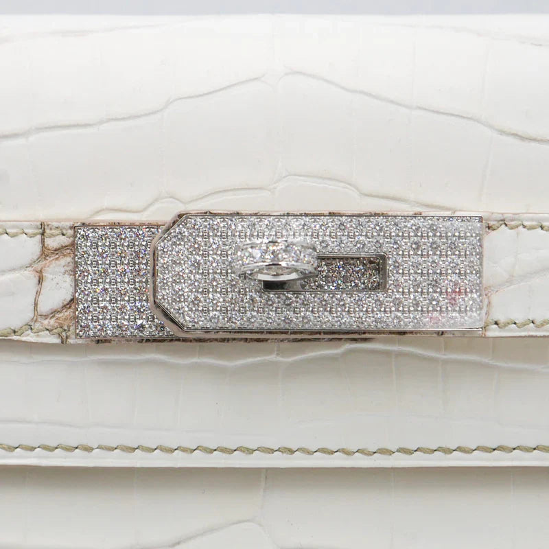HERMES Kelly 28 Himalaya bag Diamond Hardware (2020)