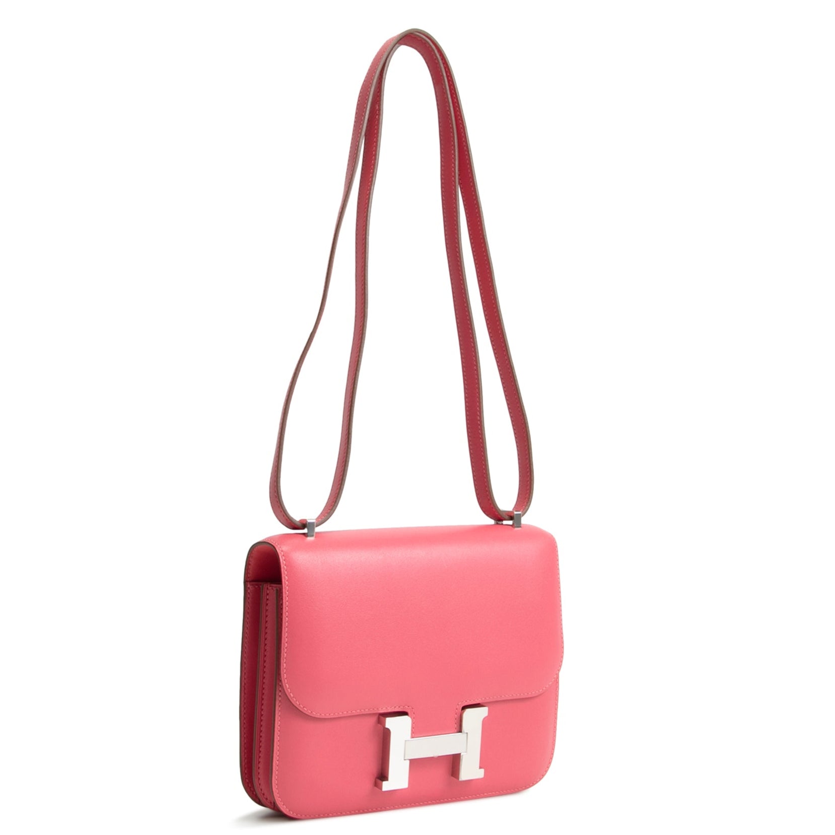 HERMES Constance III Mini Veau Tadelakt - 18 Rose Lipstick (Pink)