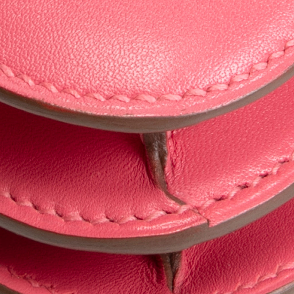 HERMES Constance III Mini Veau Tadelakt - 18 Rose Lipstick (Pink)