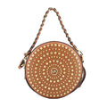 MICHAEL KORS DELANCEY MEDIUM LEATHER CANTEEN CROSSBODYS TAN