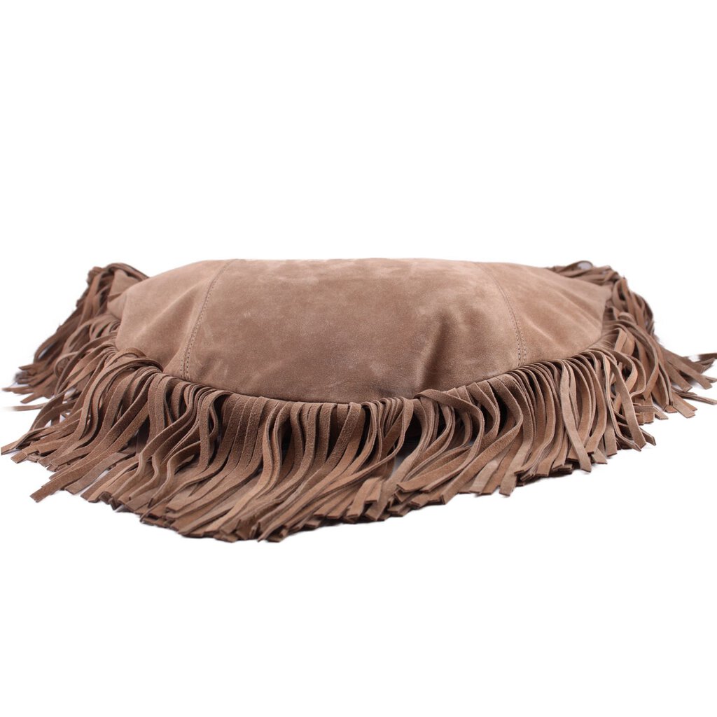 MICHAEL KORS SUEDE FRINGE HOBOS TAUPE