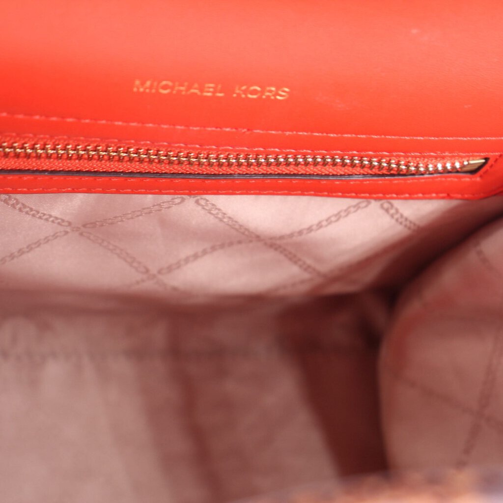 MICHAEL KORS CARMEN MEDIUM BELTED SATCHELS ORANGE