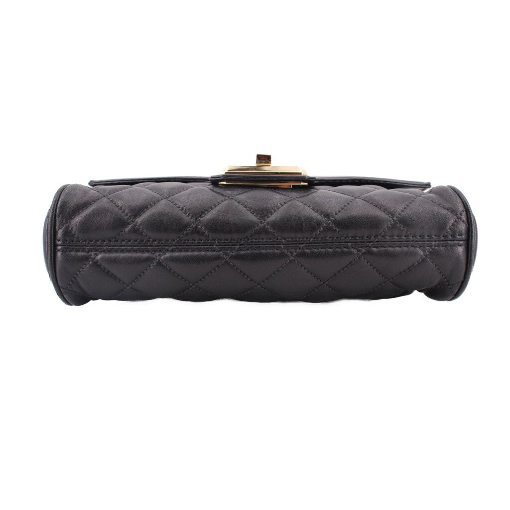 MICHAEL KORS HANNAH QUILTED LEATHER CROSSBODYS BLACK