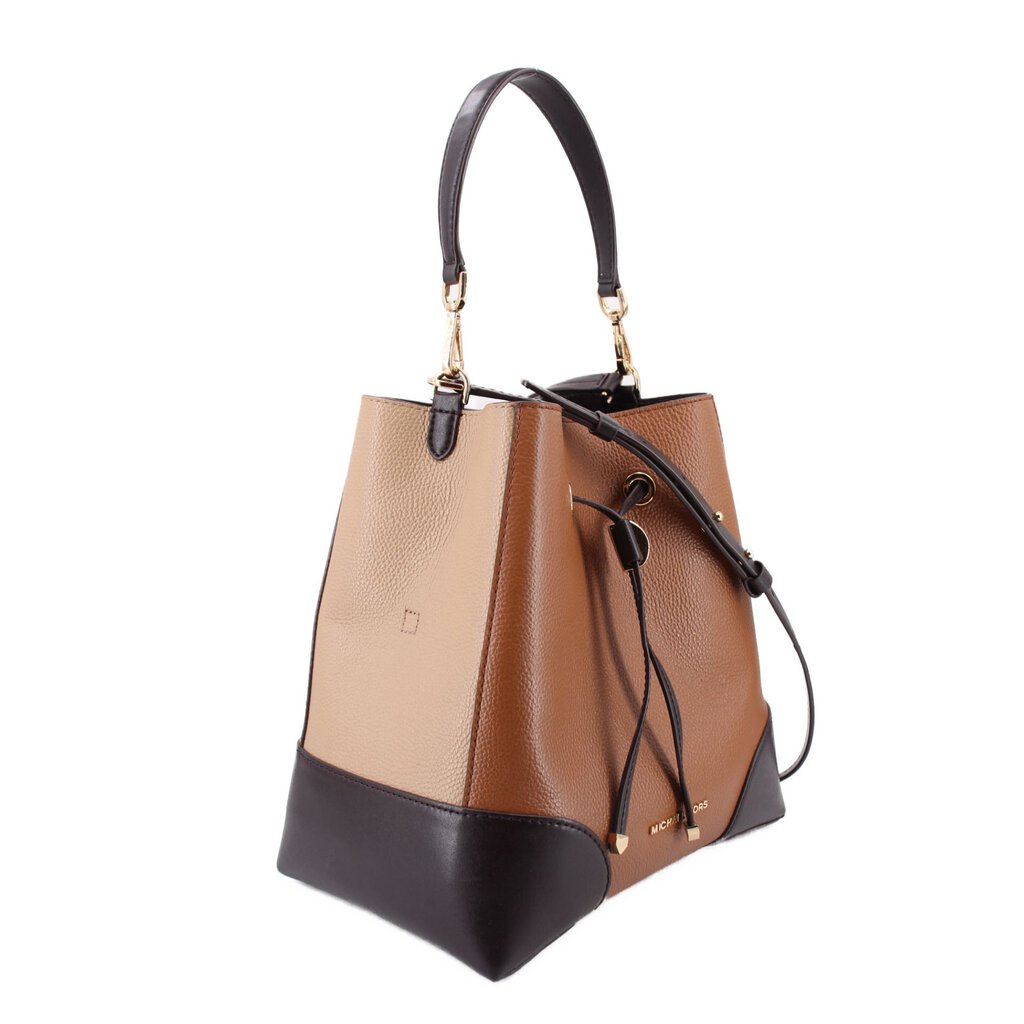 MICHAEL KORS MERCER GALLERY MEDIUM COLORBLOCK CROSSBODYS BROWN