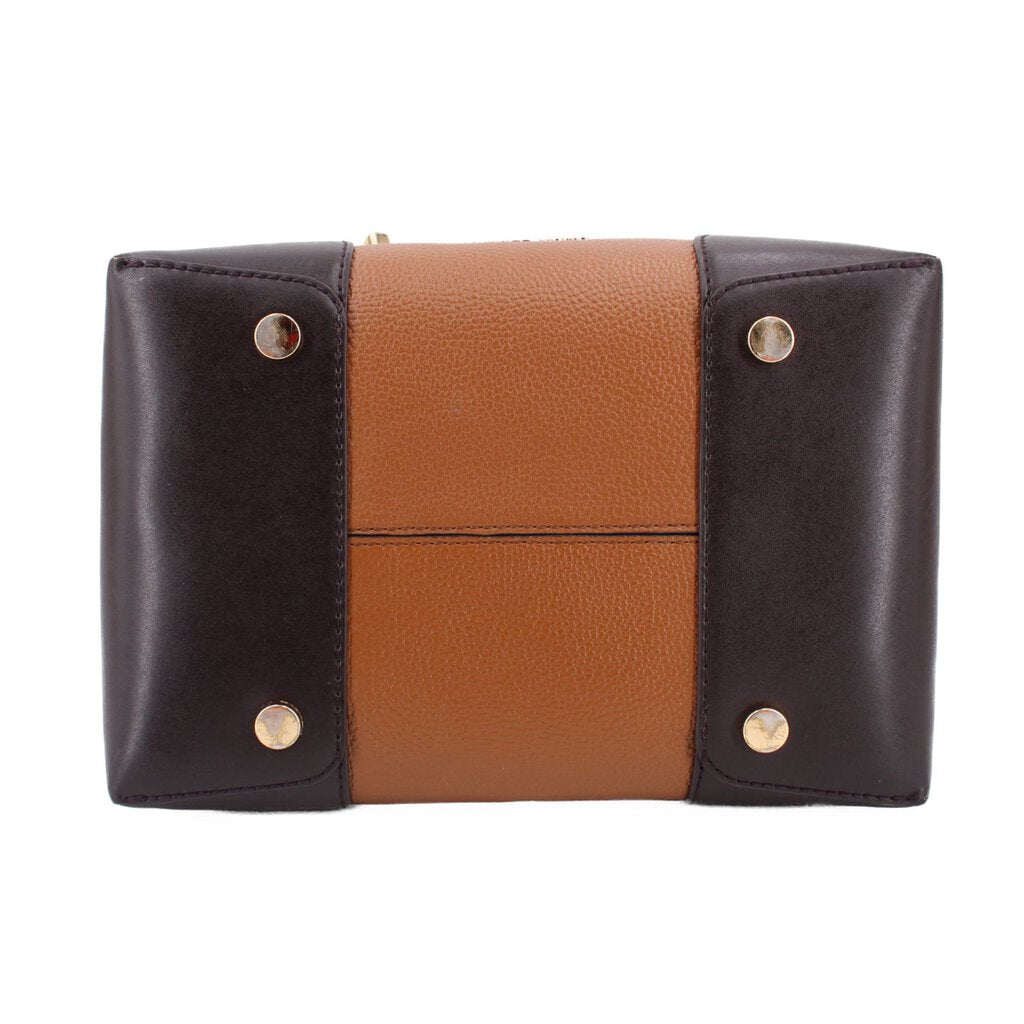 MICHAEL KORS MERCER GALLERY MEDIUM COLORBLOCK CROSSBODYS BROWN