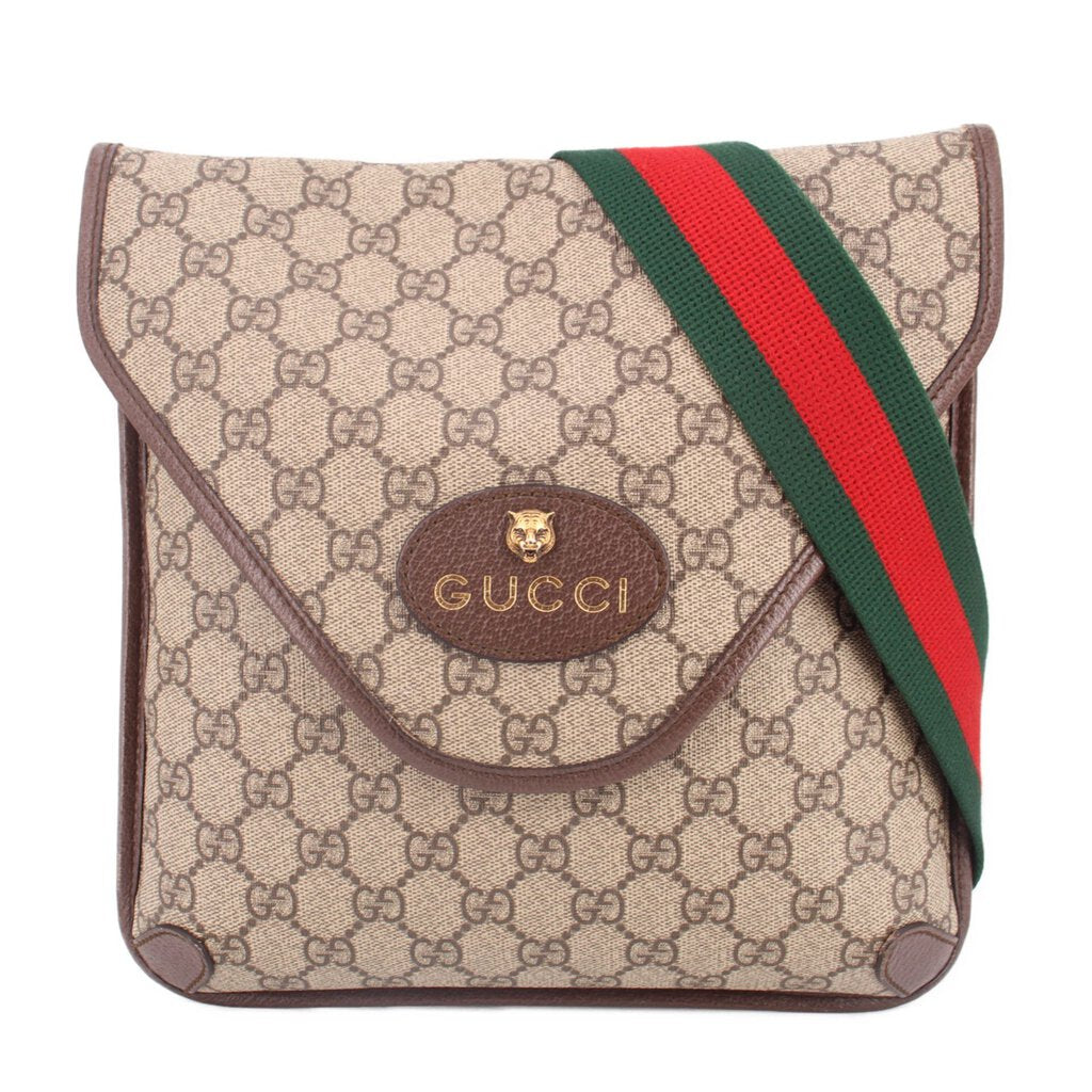 GUCCI NEO VINTAGE MESSENGER CROSSBODYS TAN