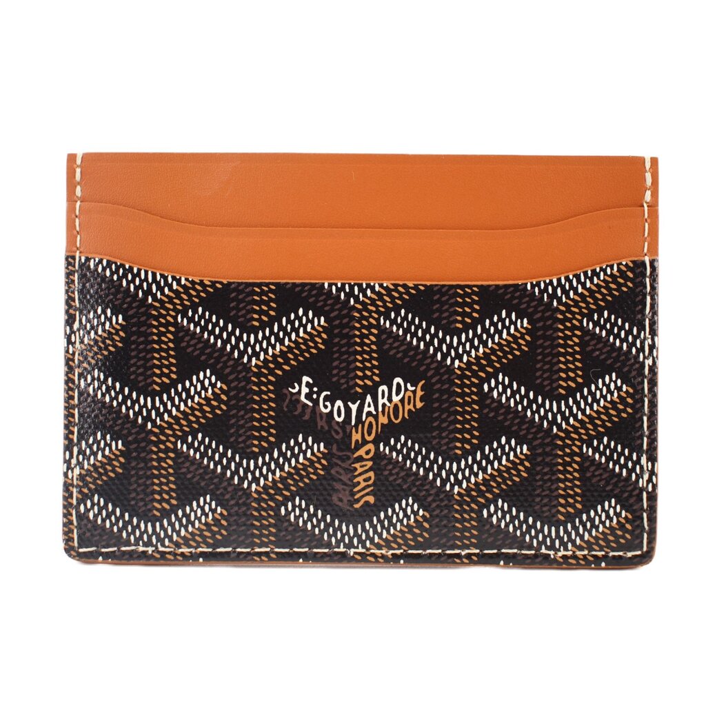GOYARD MEN'S CARD CASE WALLETS BLACK