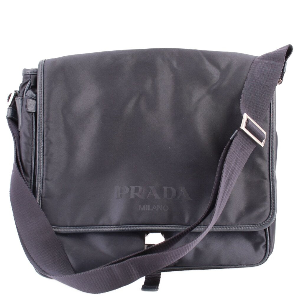 PRADA NYLON MESSENGER CROSSBODYS NAVY