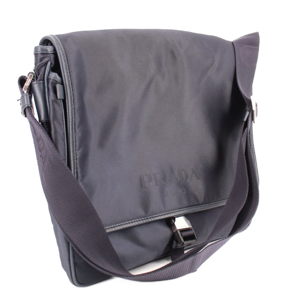 PRADA NYLON MESSENGER CROSSBODYS NAVY