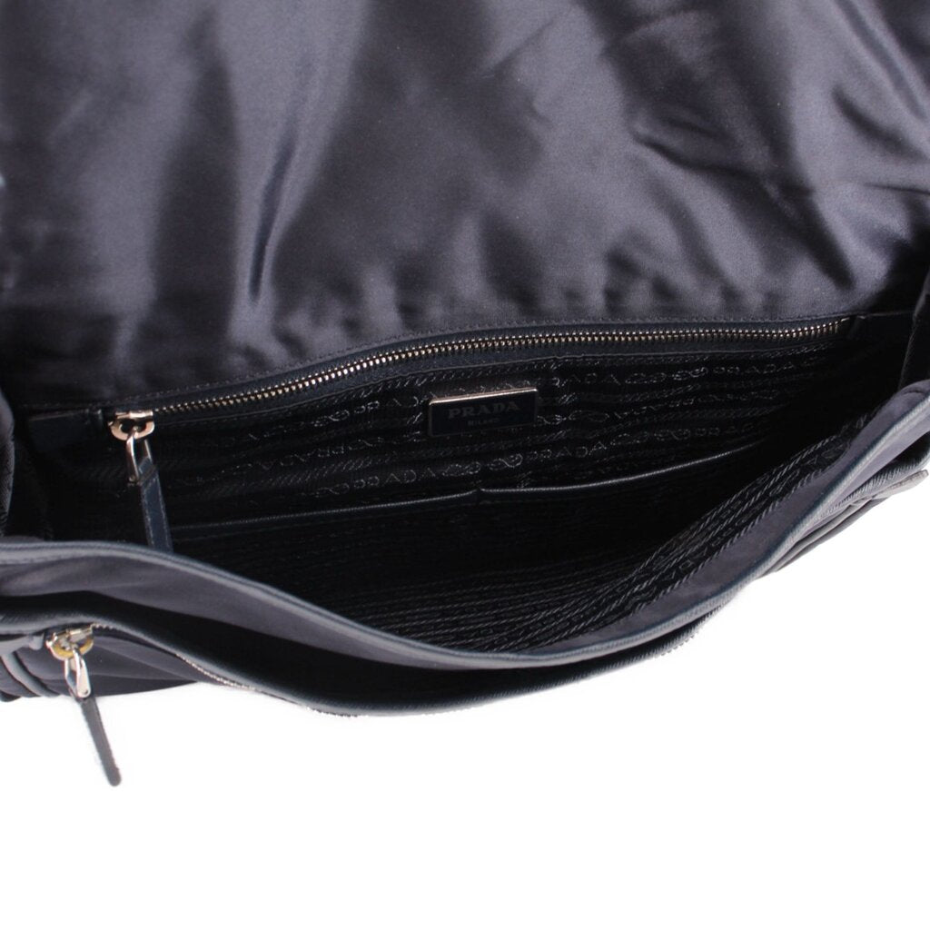 PRADA NYLON MESSENGER CROSSBODYS NAVY