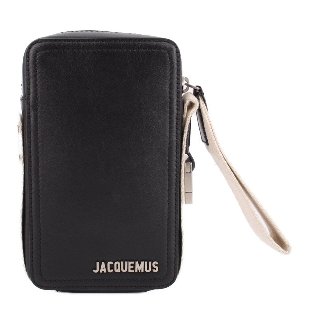 JACQUEMUS VERTICAL CUERDA CROSSBODYS BLACK