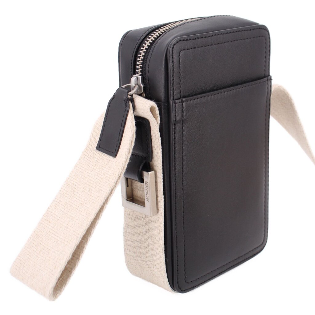 JACQUEMUS VERTICAL CUERDA CROSSBODYS BLACK