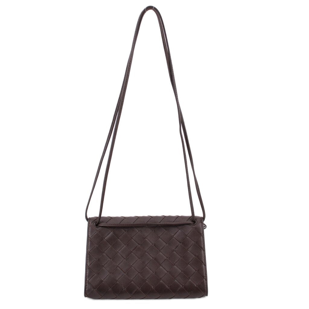 BOTTEGA VENETA ANDIAMO POUCH CROSSBODYS CHOCOLATE