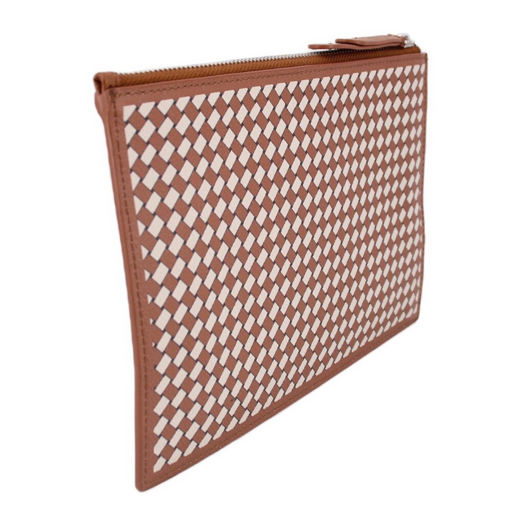 BRIGHTON MOSAIC POUCHES BROWN/WHITE