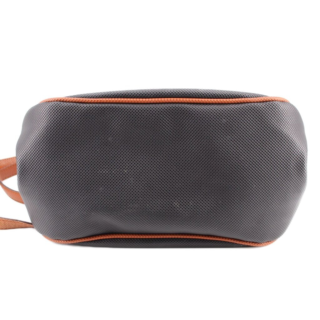 BOTTEGA VINTAGE MARCO POLO SHOULDER BAGS BLACK/TAN