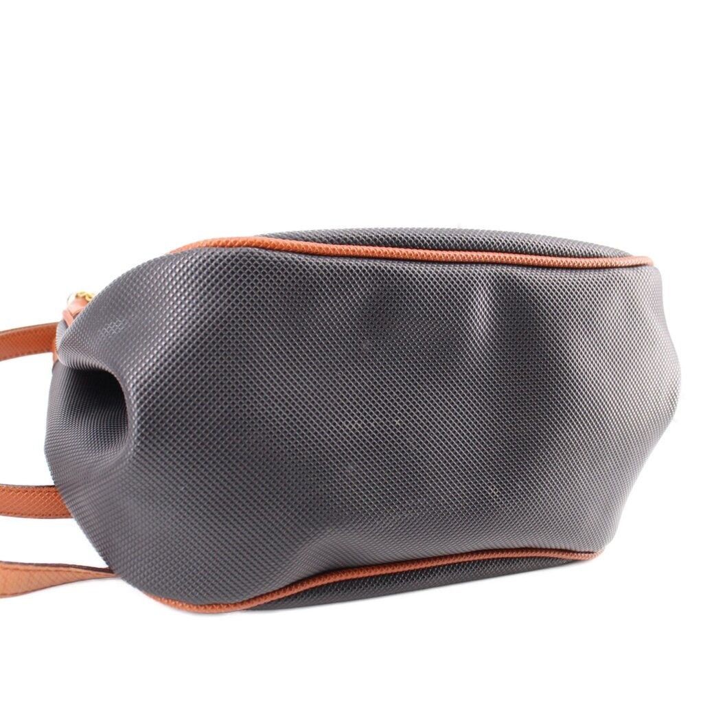 BOTTEGA VINTAGE MARCO POLO SHOULDER BAGS BLACK/TAN