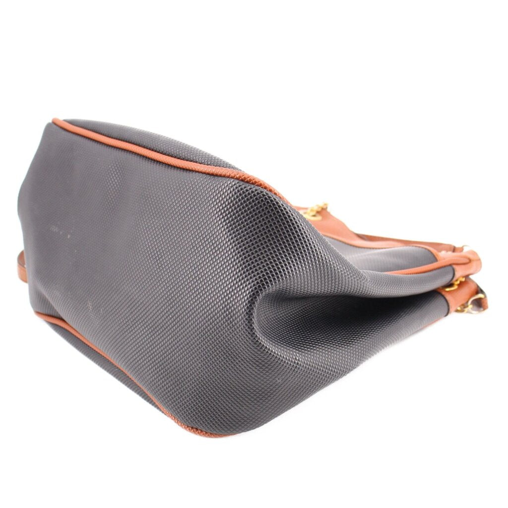 BOTTEGA VINTAGE MARCO POLO SHOULDER BAGS BLACK/TAN