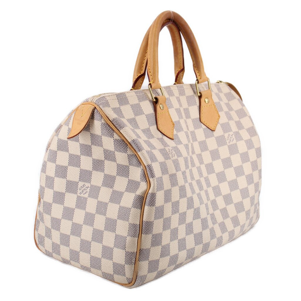 LOUIS VUITTON SPEEDY 30 HANDLE BAG DAMIER AZUR