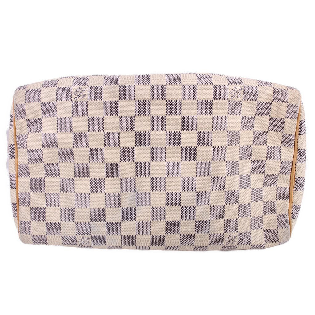 LOUIS VUITTON SPEEDY 30 HANDLE BAG DAMIER AZUR