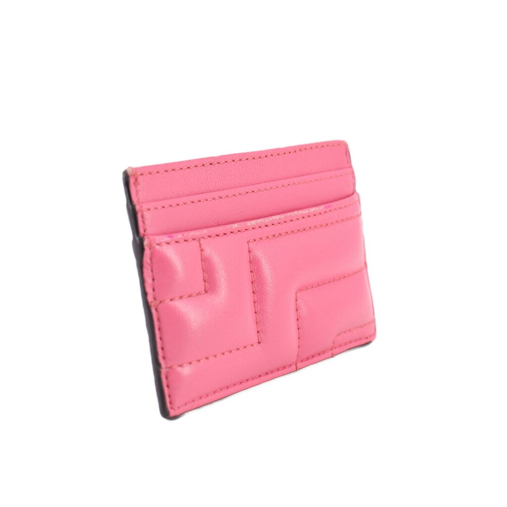 JIMMY CHOO UMIKA LEATHER CARD CASE WALLETS PINK