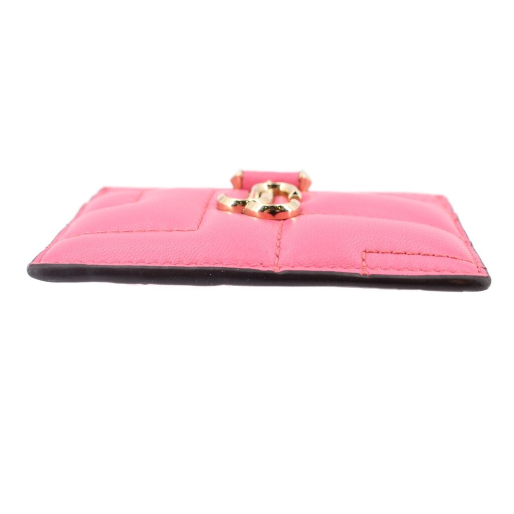 JIMMY CHOO UMIKA LEATHER CARD CASE WALLETS PINK