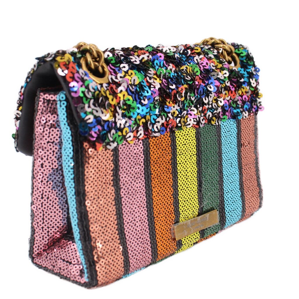 KURT GEIGER MINI KENSINGTON SEQUIN CROSSBODYS MULTI