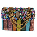 KURT GEIGER MINI KENSINGTON SEQUIN CROSSBODYS MULTI