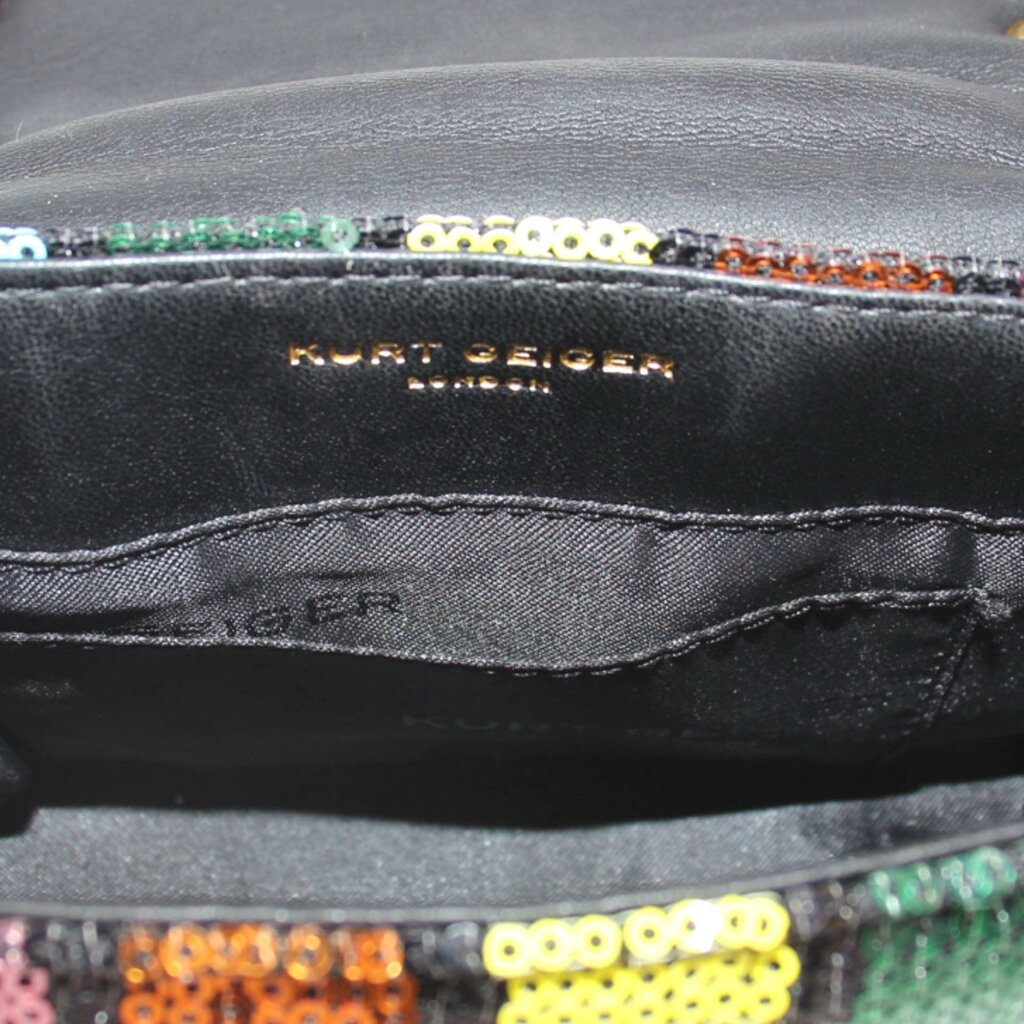 KURT GEIGER MINI KENSINGTON SEQUIN CROSSBODYS MULTI