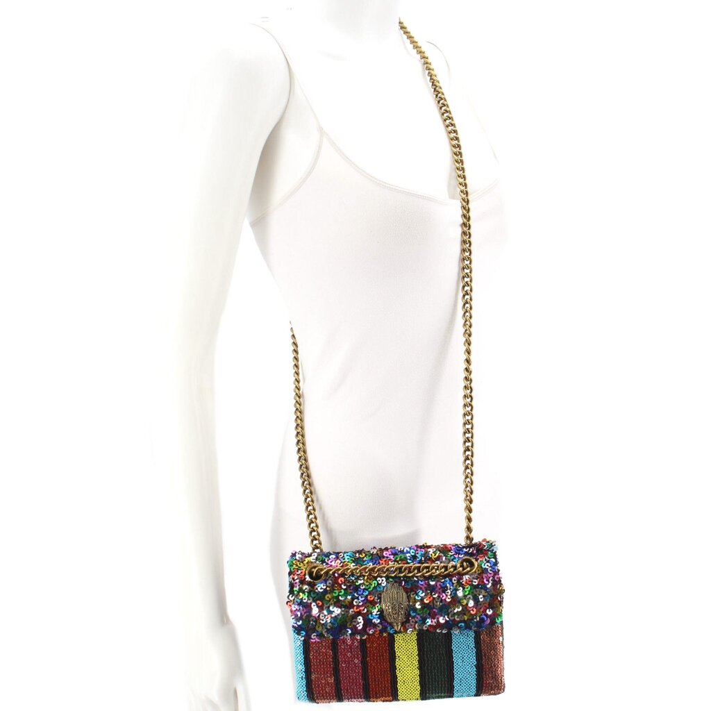 KURT GEIGER MINI KENSINGTON SEQUIN CROSSBODYS MULTI