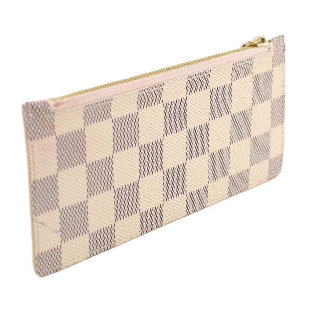 LOUIS VUITTON DAMIER POUCHES WHITE
