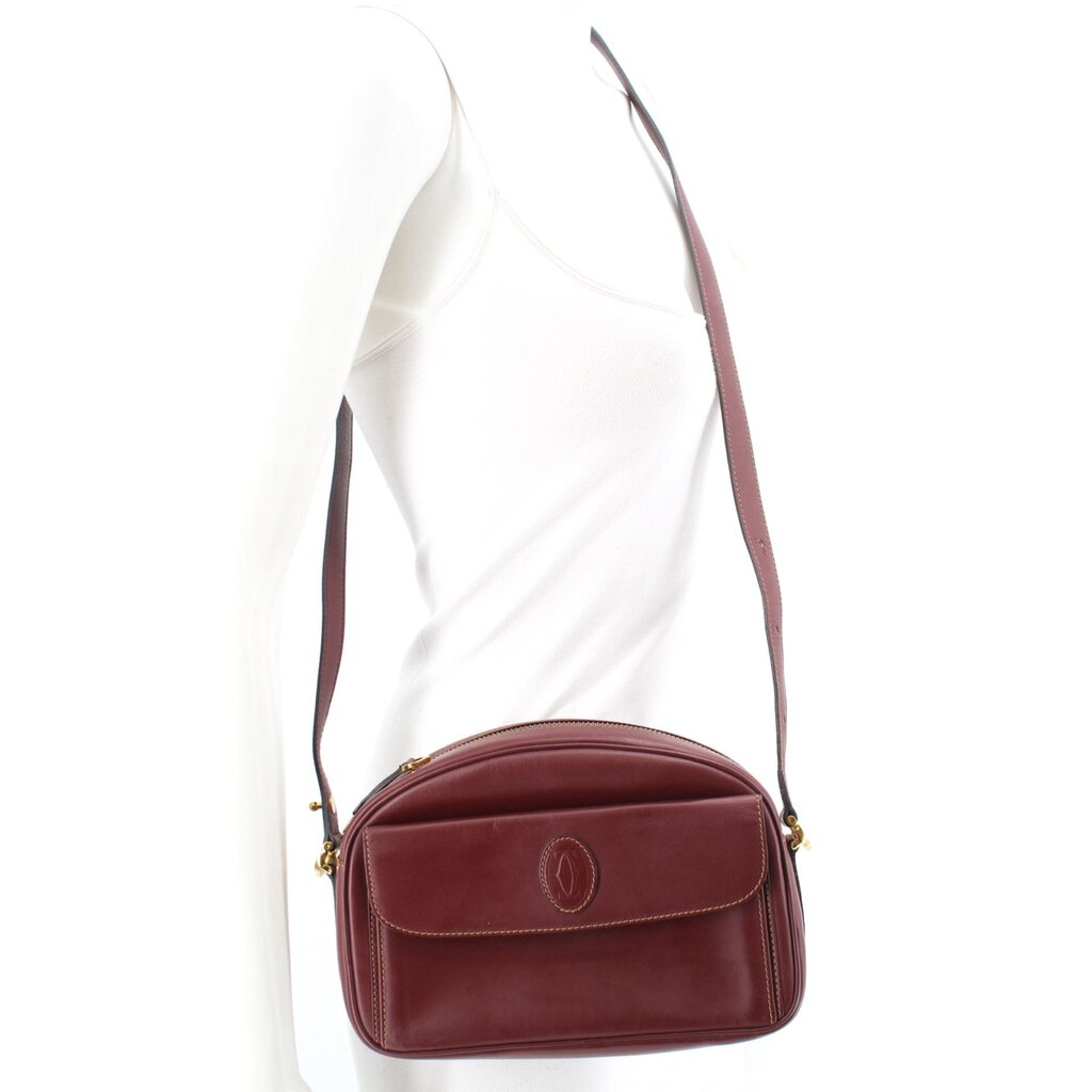 CARTIER VINTAGE CROSSBODYS BURGUNDY