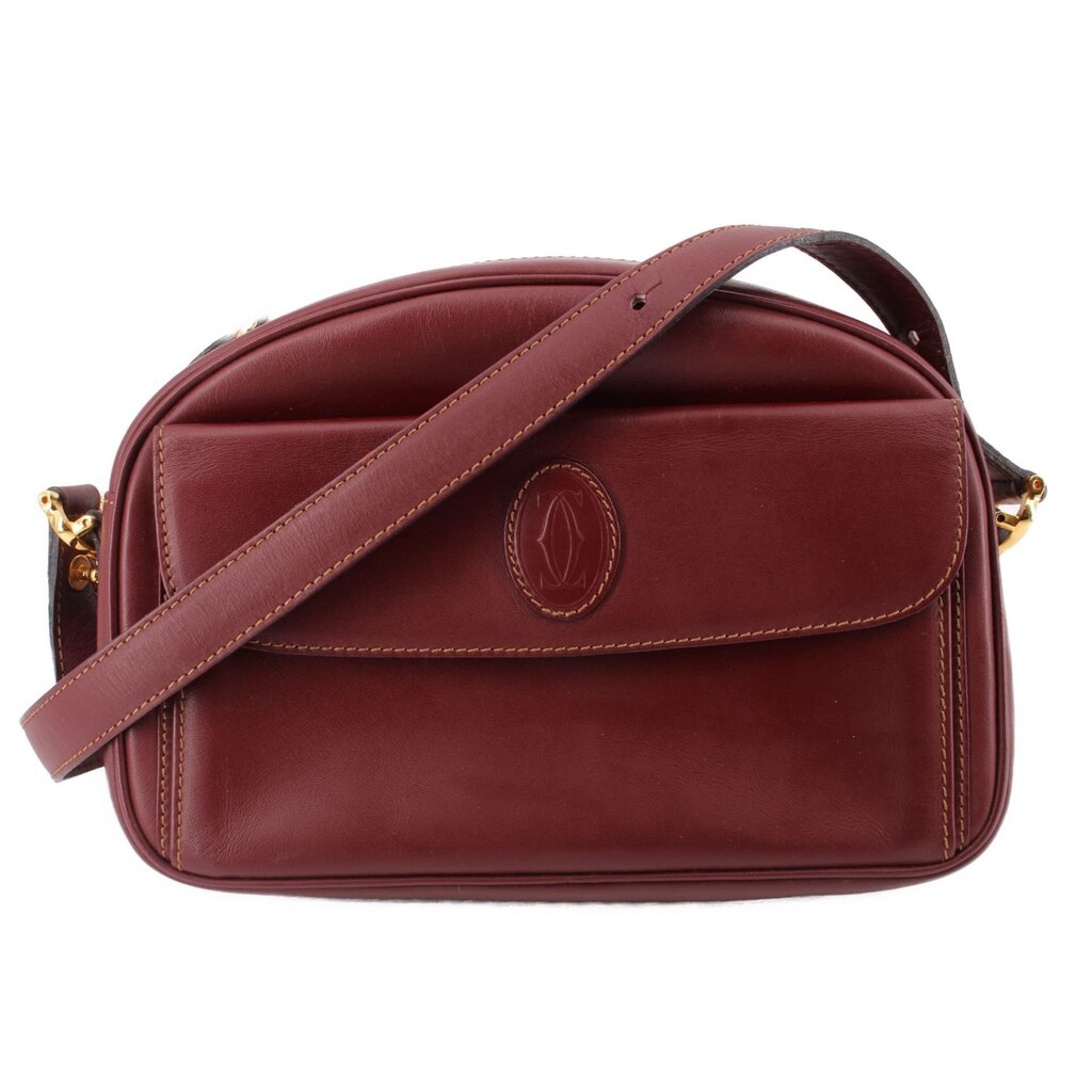 CARTIER VINTAGE CROSSBODYS BURGUNDY