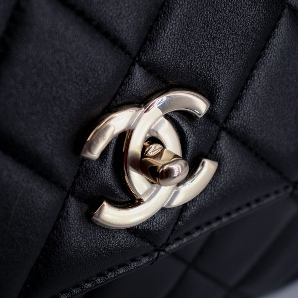 CHANEL TRENDY FLAP SMALL CROSSBODYS BLACK
