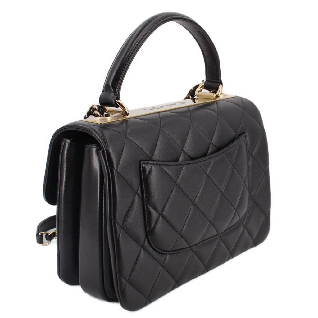 CHANEL TRENDY FLAP SMALL CROSSBODYS BLACK
