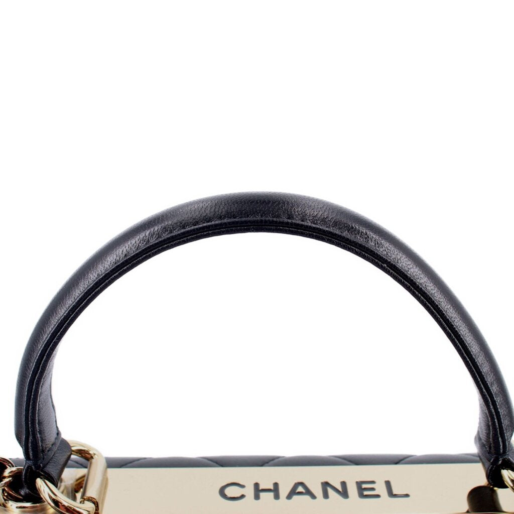 CHANEL TRENDY FLAP SMALL CROSSBODYS BLACK