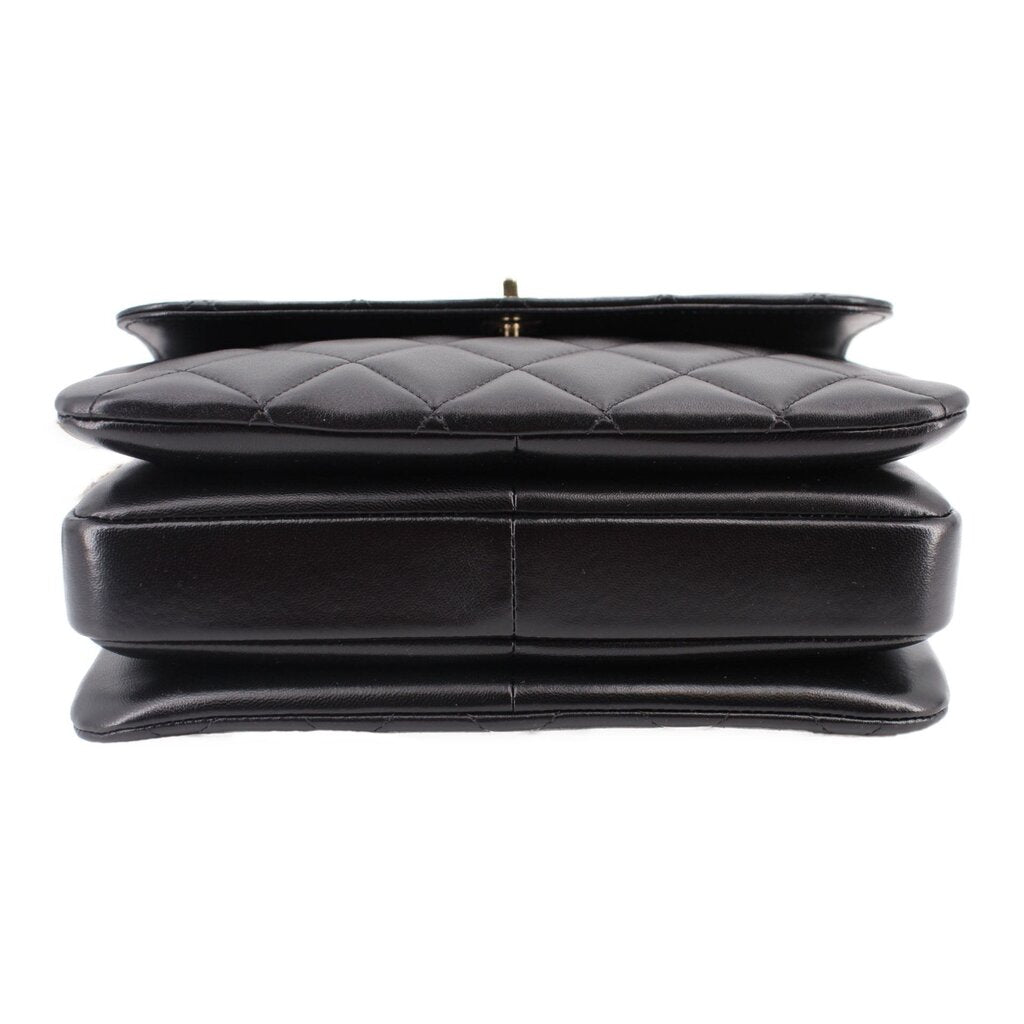 CHANEL TRENDY FLAP SMALL CROSSBODYS BLACK
