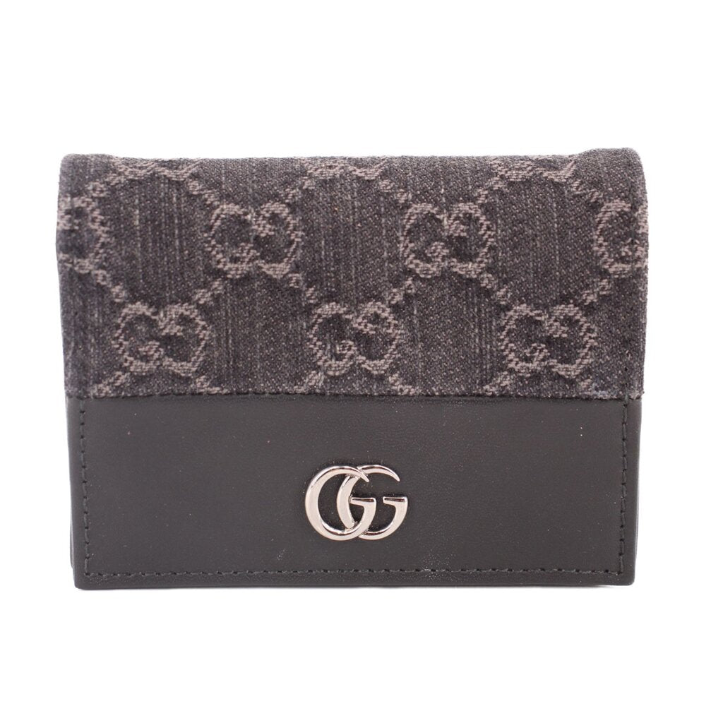 GUCCI MARMONT CARD CASE WALLETS BLACK