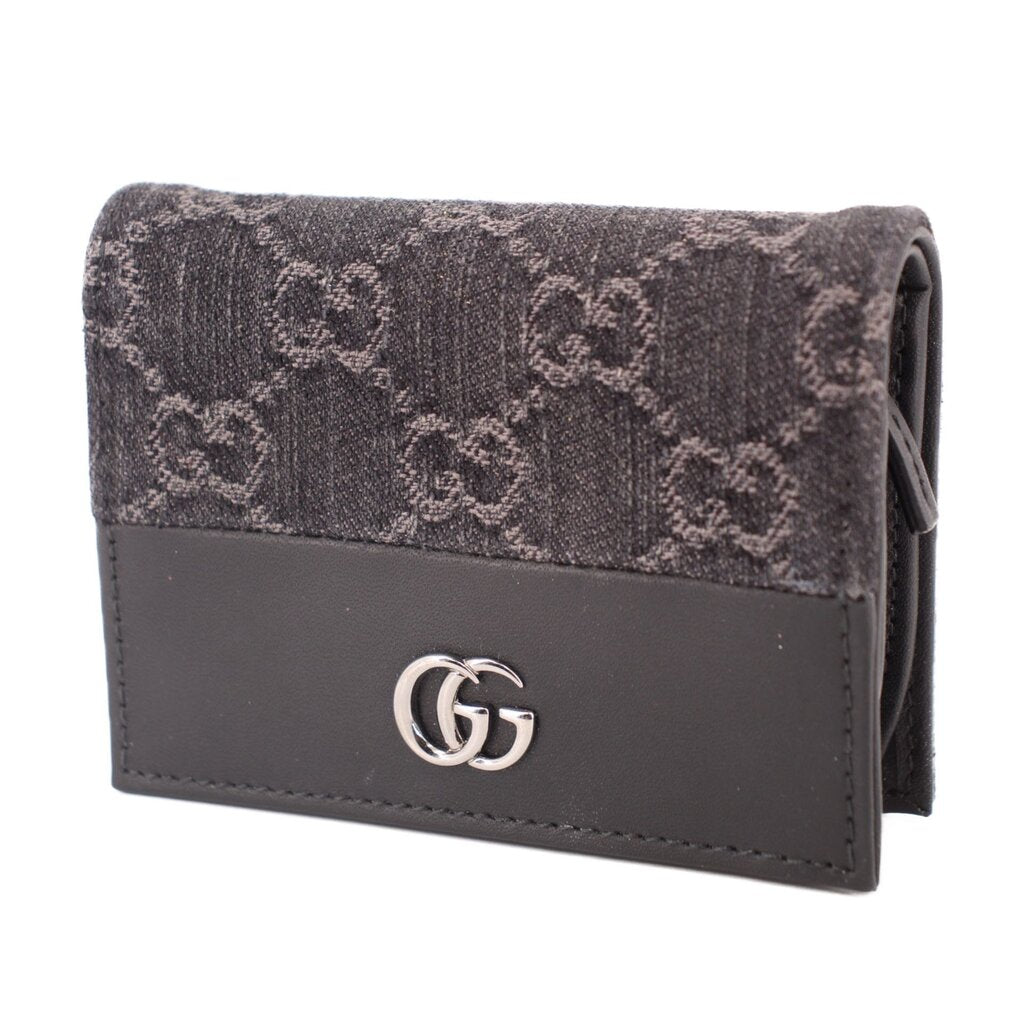 GUCCI MARMONT CARD CASE WALLETS BLACK