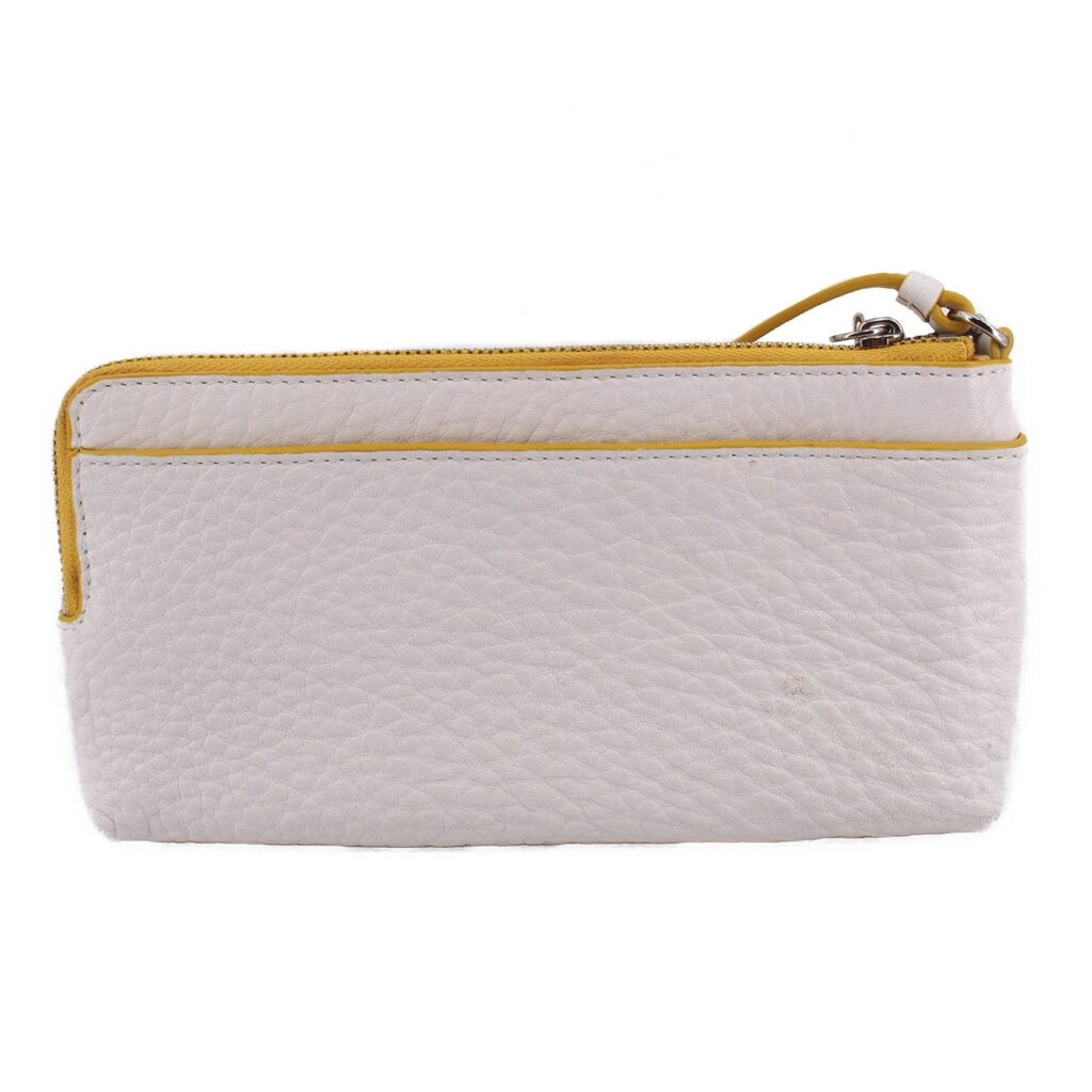COACH DOUBLE WRISTLET WALLETS WHITE