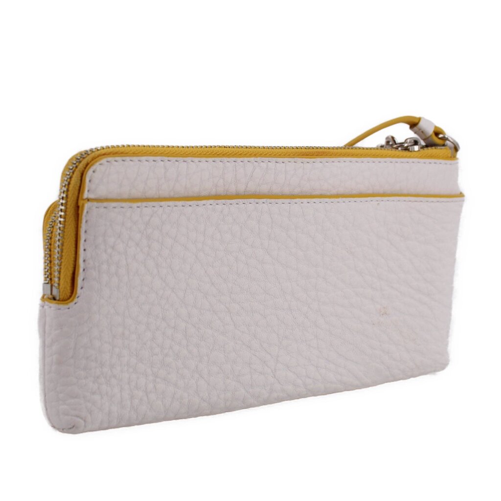 COACH DOUBLE WRISTLET WALLETS WHITE